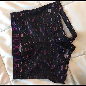 Roxy spandex with purple ombré birds